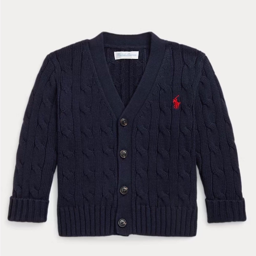 NWT Polo by Ralph Lauren Button Down Baby Sweater 6 Months